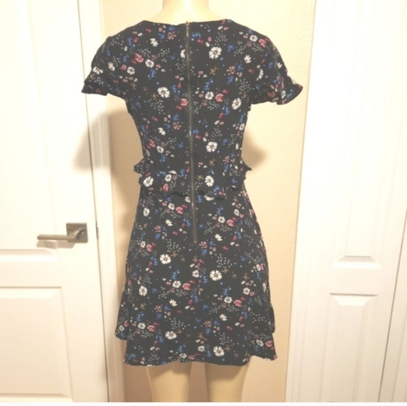 Xhilaration Black Floral Mini Dress - Picture 3 of 4